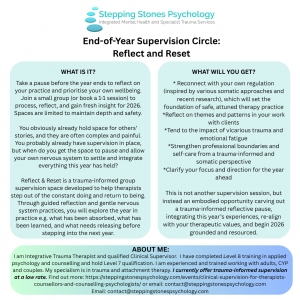 Read more about the article End of Year Supervision Circle