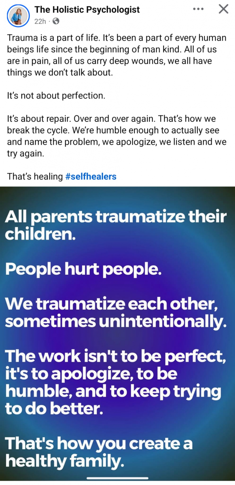 Trauma, parenting